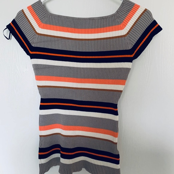 H&M Ribbed Knit Multicolored Top - Picture 2 of 5